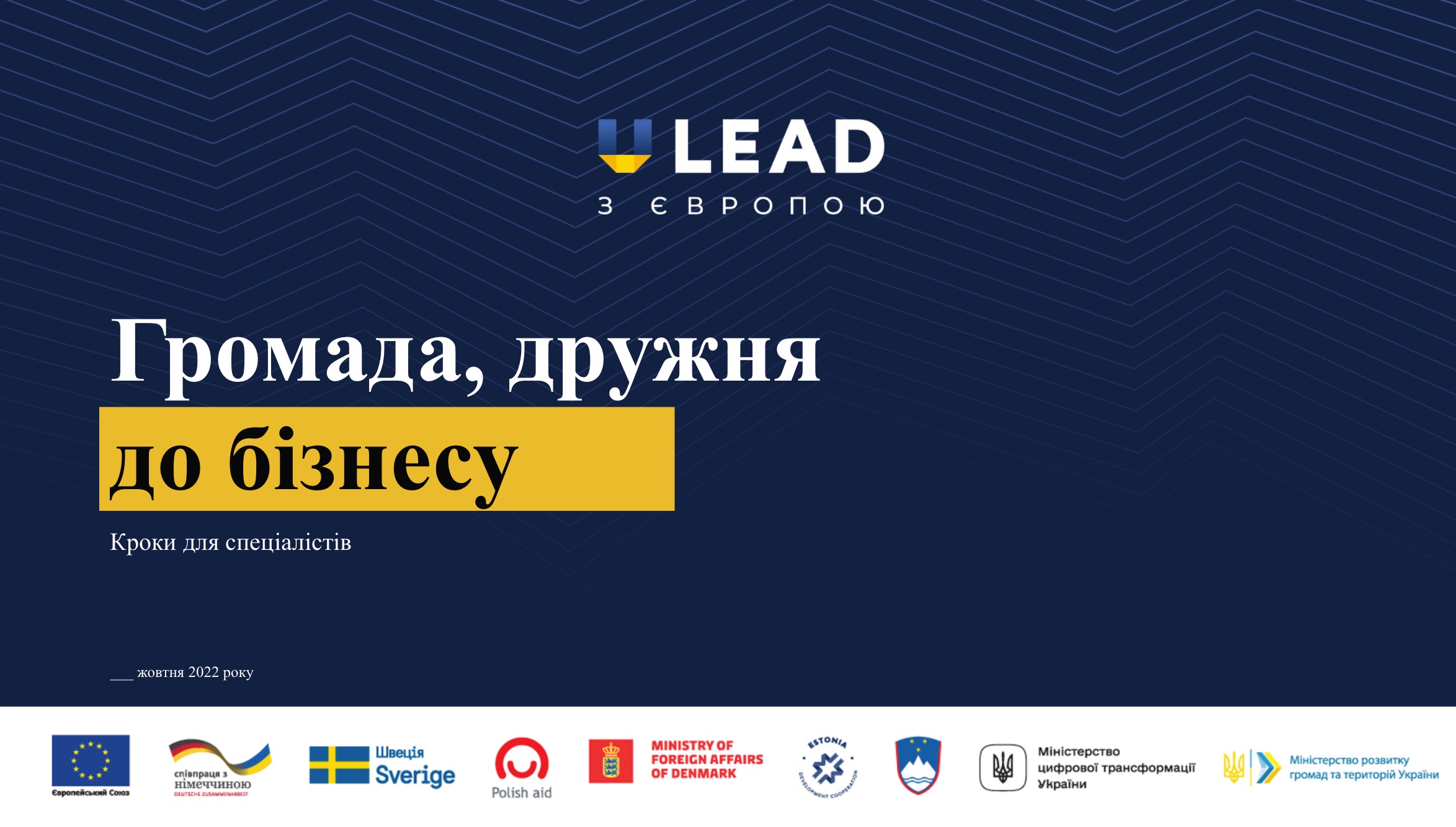 Підтримка реформи децентралізації в Україні» (Програма U-LEAD з Європою II)